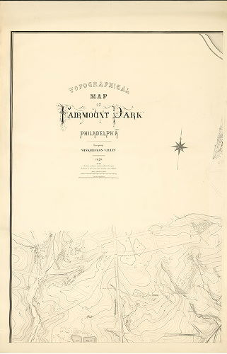 Section 1 (NW), Topographical Map of Fairmount Park, Philadelphia.