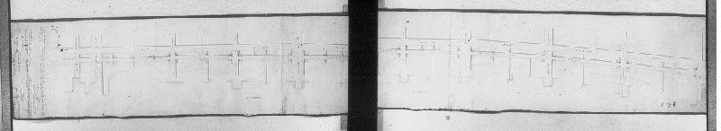 Plan, The above is the plan of Water Street, referred to in an ordinance for laying out "Water Street anew," as having been made by and under the authority of the Councils of the City of Philadelphia. Samuel Hains, City Surveyor. 