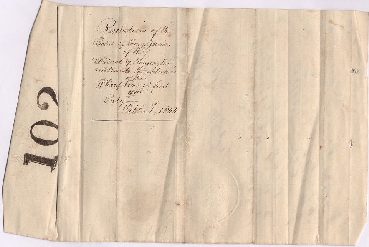 p. 5, [Copies of ordinances and resolutions related to plan 11-07_HP and the wharf line shown therein]
