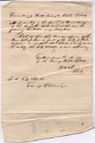 p. 6, [Copies of ordinances and resolutions related to plan 11-07_HP and the wharf line shown therein]