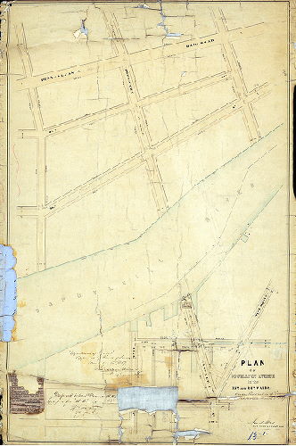 Plan (alternate image), Plan of Powelton Avenue in the 15th and 24th Wards [Resolution March 2, 1857; approved Nov. 16, 1857; confirmed by Court Dec. 8, 1858]