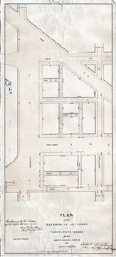 Plan, Plan of the revision of the lines of Twenty-Fifth Street between Spring Garden Street and Biddle Street [Ordinance April 5, 1884; confirmed Oct. 20, 1884]