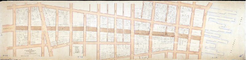 Plan (alternate image), Plan of proposed extension of Spring-Garden St. from Sixth St. to Delaware River [Resolution June 2, 1870]