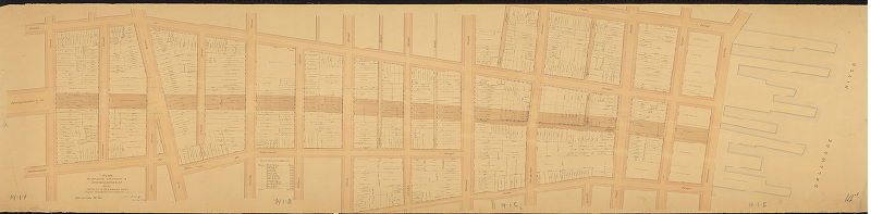 Plan, Plan of proposed extension of Spring-Garden St. from Sixth St. to Delaware River [Resolution June 2, 1870]
