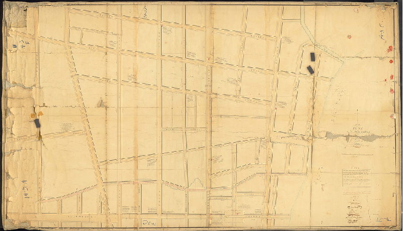 Plan, Plan of the Second Division of the Northern Liberties. Survey begun in 1796 and completed in 1798.
