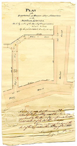Plan, Plan of the regulation of Rogers Alley and Elbow Lane in the Northern Liberties