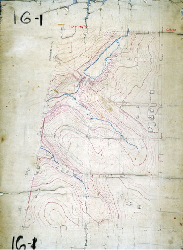 Plan, [No title. Topography of part of City Plan 16, in Mt. Airy. No date.]
