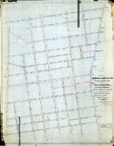 Plan (alternate image), Plan of the Second Section of the resurvey & regulation of the Borough of Germantown [Resolution April 17, 1856; approved by Board of Surveyors Nov. 15, 1858]