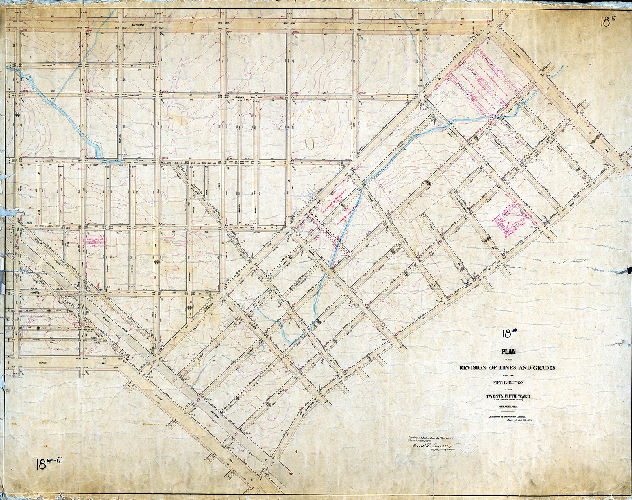Plan, Plan of the revision of lines and grades on the Fifth Section of the Twenty-Fifth Ward (late Twenty-third Ward) Philadelphia [Ordinance July 5, 1877; confirmed Nov. 19, 1877]