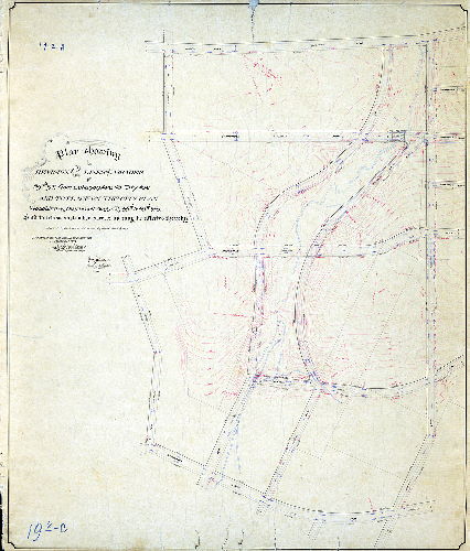 Plan (alternate image), Plan showing the revision of the lines and grades of 69th St. from Lebanon Ave. to City Ave. and to place on the City Plan Woodbine and Overbrook Aves. from 66th to 69th Sts, and to revise such other streets as may be affected thereby. [Ordinance April 6, 1897; survey returned July 17, 1899; confirmed Aug. 21,1899]
