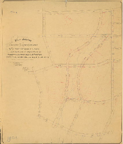 Plan, Plan showing the revision of the lines and grades of 69th St. from Lebanon Ave. to City Ave. and to place on the City Plan Woodbine and Overbrook Aves. from 66th to 69th Sts, and to revise such other streets as may be affected thereby. [Ordinance April 6, 1897; survey returned July 17, 1899; confirmed Aug. 21,1899]