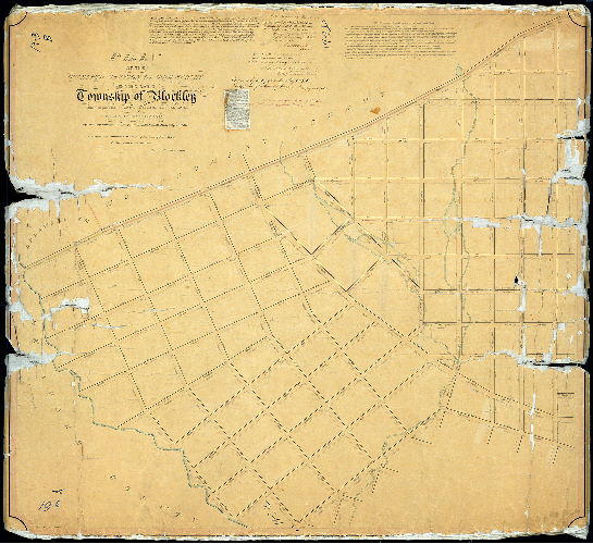 Plan (alternate image), Plan of the Twelfth Section of the survey of the late Township of Blockley made in pursuance of two Acts of the Assembly of the State of Pennsylvania approved respectively on the 3rd of April A.D. 1851 and the 13th of May, A. D. 1856. Surveyed and returned to the Board of Surveyors of the City of Philadelphia 12 mo. 7th, 1859 by Francis Lightfoot.