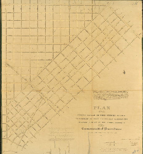 Plan, Plan of the Second Section of the survey of the Township of the Northern Liberties, agreeably to an Act of the General Assembly of the Commonwealth of Pennsylvania, passed the third day of May A.D. 1832. Surveyed and returned May 30th, 1843, by John Foulkrod, Joseph Fox. Filed June 1st,1843