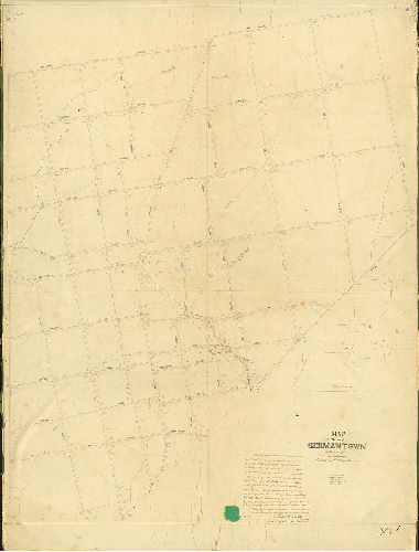 Plan, Map of the Borough of Germantown compiled by order of Councils from actual surveys by J. C. Trautwine and S. W. Mifflin, Civil Engineers, 1849. Drawn by A. H. Reitz