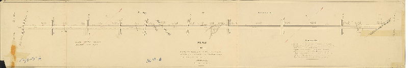 Plan, Plan of a proposed eighty feet wide street located in the Borough of Germantown, County of Philadelphia by order of the Town Council, July the 17th, 18th, 21st & 22nd 1851. By Joseph King, Jr., Borough Surveyor