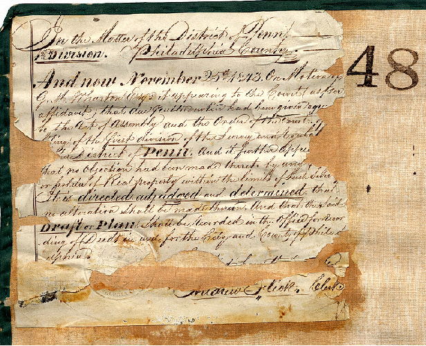 Plan, [Court confirmation, attached to reverse side of plan 048-01_HP]