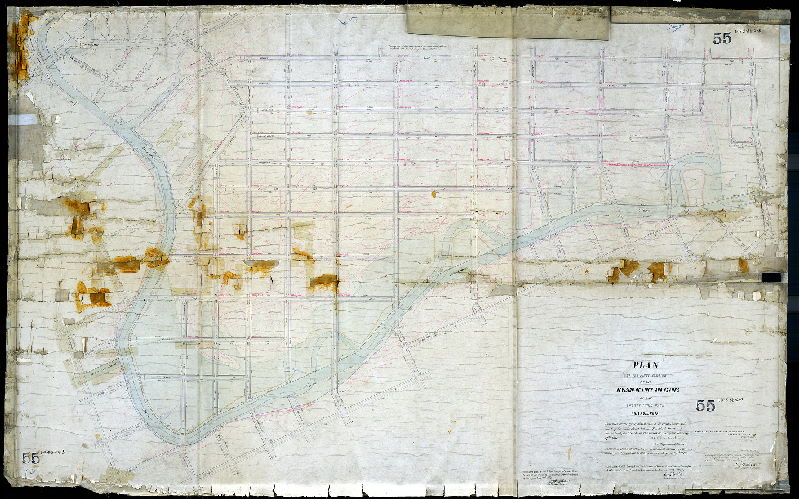Plan, Plan of the First Section of the revision of lines and grades of the Twenty-third Ward Philadelphia. Ordinances June 5, 1877 and April 7, 1890; various confirmations from 1890 to 1898]