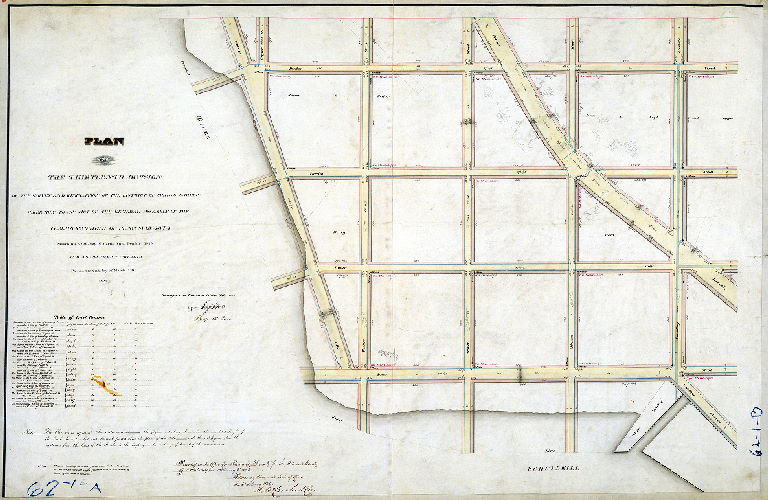 Plan (alternate image), Plan the Thirteenth Division of the survey and regulation of the District of Spring Garden, agreeably to an Act of the General Assembly of the Commonwealth of Pennsylvania passed the 22nd day of March anno Domini 1813 and a supplement thereto passed the 2nd day of March A.D. 1827. Surveyed and returned October 10th, 1835 by Joseph Fox, Philip M. Price.