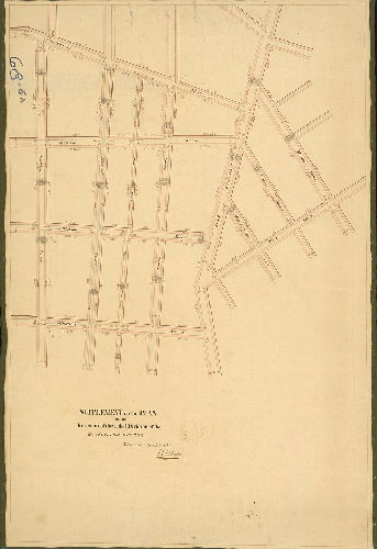 Plan, Supplement to the plan of the revision of the Third Division of the Kensington District. Returned March 5th, 1844. B. Moore. 