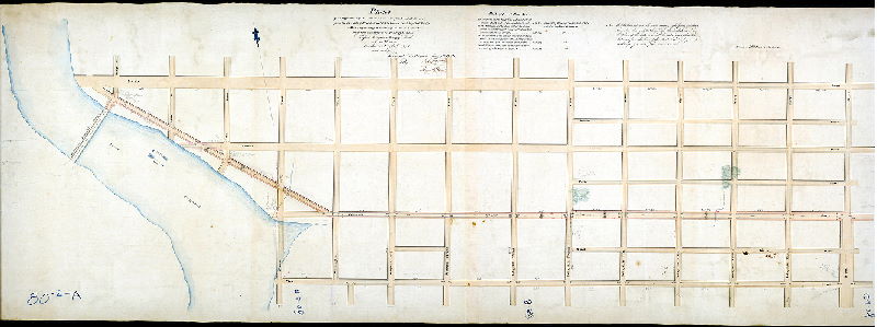 Plan (alternate image), Plan of the regulation of ascents & descents of Callowhill Street, from the east side of Broad Street to the Lancaster & Schuylkill Bridge. Made agreeably to an Act of the General Assembly of the Commonwealth of Pennsylvania passed the sixteenth day of March anno Domini One thousand eight hundred and twenty. Surveyed and returned May 1st, 1820 by Rob. Brooke, Samuel Hains.