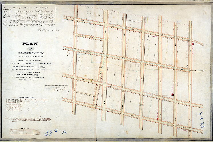 Plan (alternate image), Plan of the Eighth Division of the survey and regulation of the District of Spring Garden, agreeably to an Act of the General Assembly of the Commonwealth of Pennsylvania passed the 22nd day of March anno Domini [1813]; and a supplement thereto passed the 2nd day of March A.D. [1827]. Surveyed and returned June 10th A.D. 1831 by Philip M. Price, Joseph Fox, R. M. Sexton draughtsman.