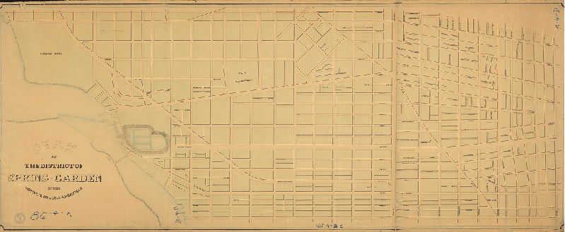 Plan, Plan of the District of Spring Garden in the County of Philadelphia.