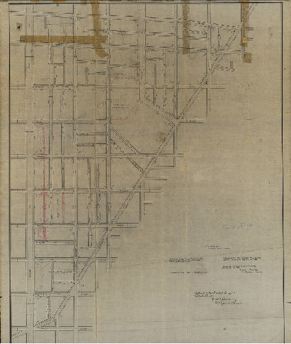 Plan, Plan 89 [Full title from original mounted plan: "Plan of the survey of regulation of the Ninth Section, Twenty-sixth Ward, Philadelphia by Charles S. Close, Surveyor & Regulator, Second District] [Resolutions March 24, 1866 and March 11, 1877; approved by Board of Surveyors Sept. 19, 1881]