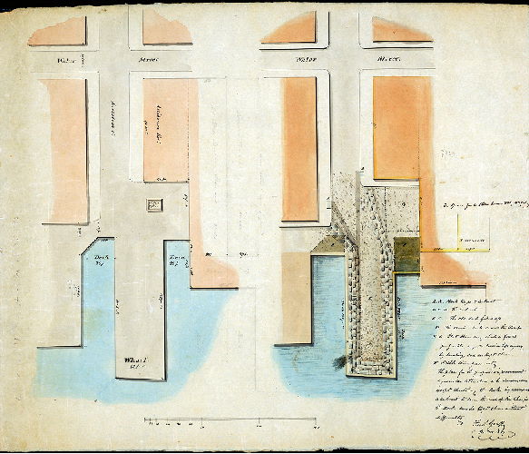 Plan (alternate image), Race St. Wharf by F. Graff Sr. Dec'r. 21. 1827. 