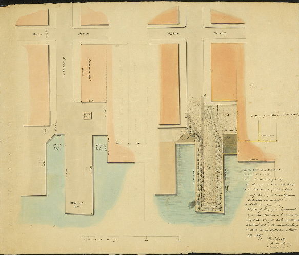 Plan, Race St. Wharf by F. Graff Sr. Dec'r. 21. 1827. 
