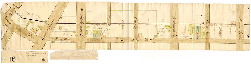 Plan, [No title. Prince St. [E. Girard Avenue], from Frankford Road to Hanover Street.]