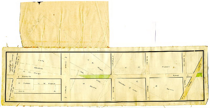 Plan, Eleventh Street, Poplar Street to old Master