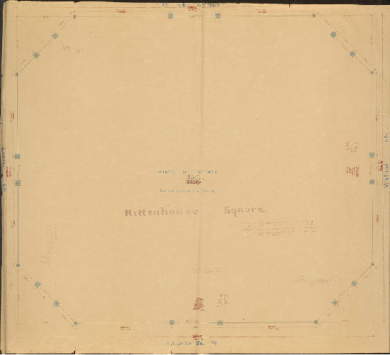 Plan, Plan of Rittenhouse Square. 