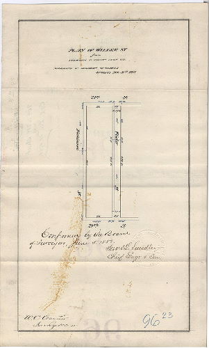 Plan, Plan of Wilder St. from Twentieth to Twenty-first Sts. [Ordinance Dec. 31, 1881; confirmed June 5, 1882]