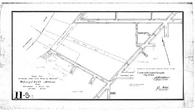 Plan, Plan for striking from City Plan and vacating Schuylkill Avenue from Christian St. to Peltz St., 30th Ward, Philada. [Ordinance Jan. 23, 1902; confirmed May 5, 1902]