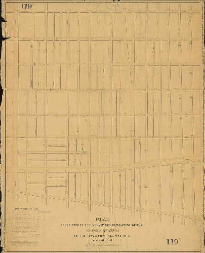 Plan, Plan of revision of the survey and regulation of the Second Section of the Seventh Survey District, Twentieth Ward, City of Philadelphia. 
