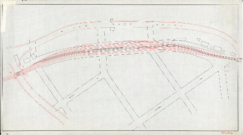Plan (alternate image), [No title. Philadelphia and Reading Railway crossing Fountain Green Bridge] 