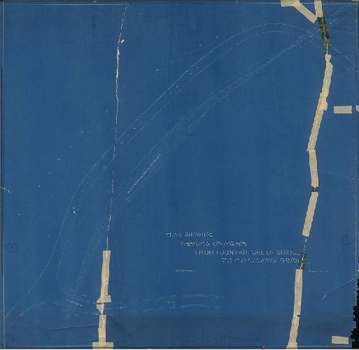Plan, Plan showing tracks on P&RR (Philadelphia and Reading Railroad] from Fountain Green Bridge to Columbia Bridge