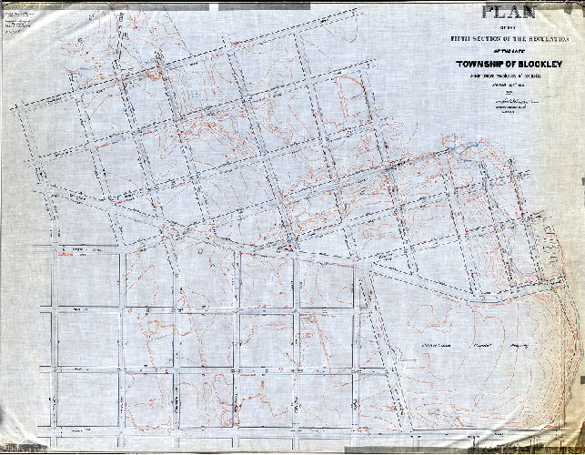 Plan, Plan of the Fifth Section of the regulation of the late Township of Blockley. [Resolution Sept. 29, 1858; confirmed May 18, 1896]