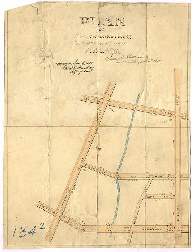 Plan, Plan of Gillingham Street Twenty-third Ward Philadelphia