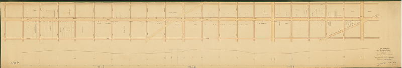 Plan, Plan and profile of the survey and regulation of Broad Street from Montgomery Street to Germantown Road in the Twenty-first Ward of the City of Philadelphia [No date on plan. From City Plans Index (City Archives Record Group 90.15): "Authoriz'd by 2nd sec. ord. approved Oct. 25, 1855]