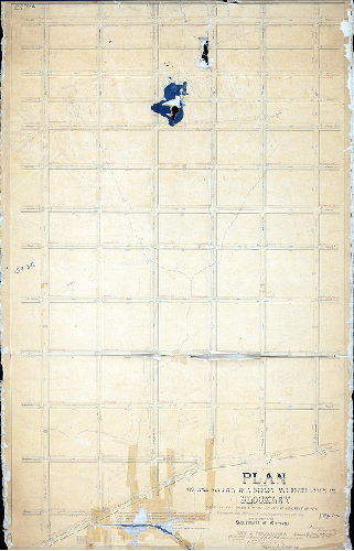 Plan (alternate image), Plan of the Second Section of a survey and regulation of Blockley. [Act of Assembly April 3, 1851; survey returned 1857; approved by Board of Surveyors Oct. 17, 1870; confirmed by Court Feb. 15, 1871].