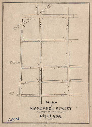 Plan, Plan of Margaret Street, Twenty-third Ward, Philada.