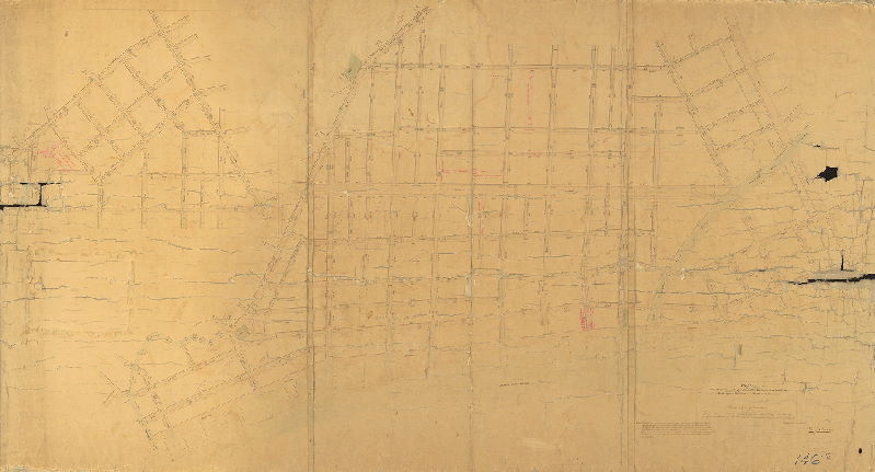 Plan, Plan of the survey and regulation of the Eastern Section of the Kensington District of the Northern Liberties, approved by the Board of Commissioners March 26th, 1849. Arranged and revised by Benjn. Moore.
