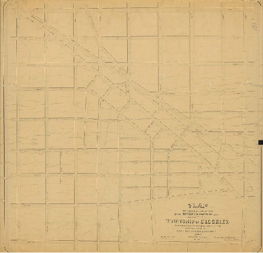 Plan, Plan of curb regulation of the Seventh Section of the survey of the late Township of Blockley made by direction of a resolution of the Select and Common Councils of the City of Philadelphia approved the eighteenth day of April A.D. 1863. 