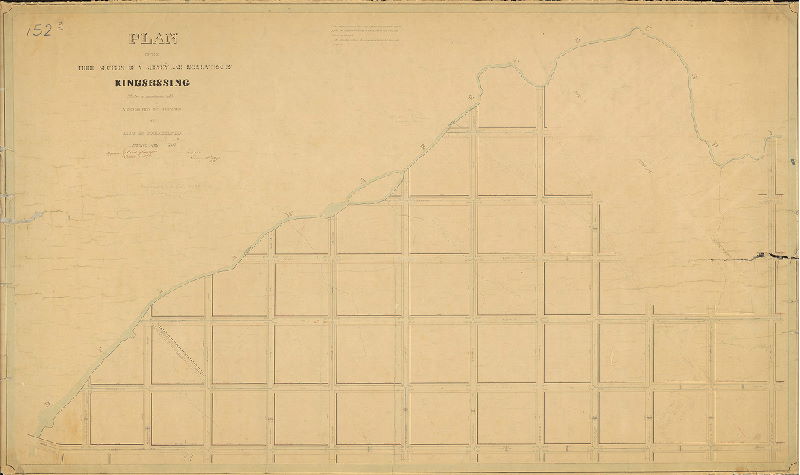 Plan, Plan of the Third Section of a survey and regulation of Kingsessing made in accordance with a resolution of Councils of the City of Philadelphia approved May 4, 1857. [Surveyed 1857; approved by the Board of Surveyors Oct. 17, 1870] 
