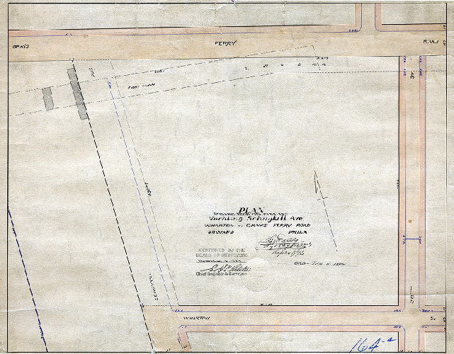 Plan, Plan striking from city plan and vacating Schuylkill Avenue Wharton to Grays Ferry Road Thirty-sixth Ward, Philadelphia