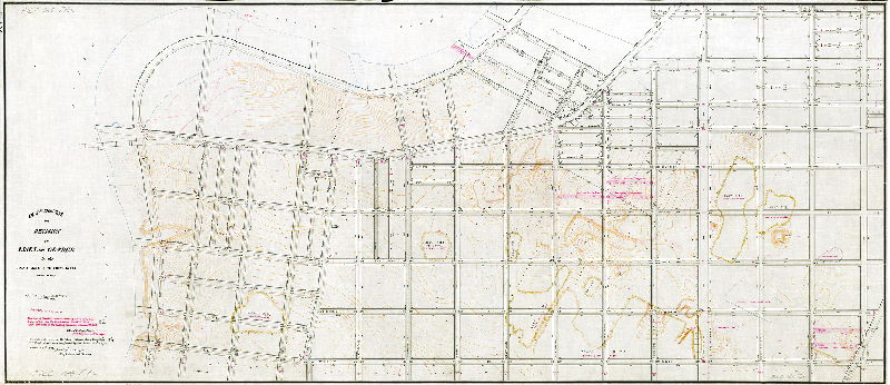 Plan, Plan showing the revision of lines and grades in the Twenty-sixth & Thirtieth Wards Philadelphia. [Ordinances 1874 and 1878; confirmed 1888]