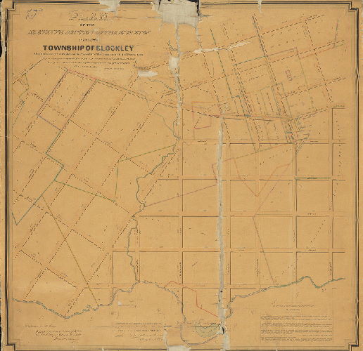 Plan, Plan of the Eleventh Section of the survey of the late Township of Blockley. [Acts of Assembly April 3, 1851 and May 13, 1856; survey returned June 6, 1859; confirmed by Board of Surveyors May 7, 1860; confirmed by Court Aug. 24, 1864]