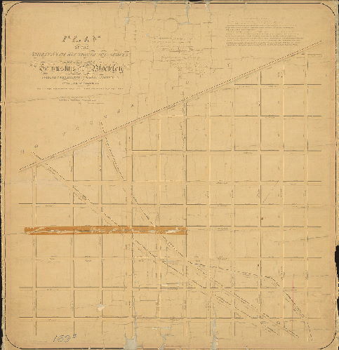 Plan (alternate image), Plan of the Thirteenth Section of the survey of the late Township of Blockley made in pursuance to two Acts of Assembly of the State of Pennsylvania approved respectively on the 3rd day of April A.D. 1851 and on the 13th day of May A.D. 1856. [Survey returned Dec. 7, 1859; approved May 7, 1860; confirmed by Court July 20, 1861]