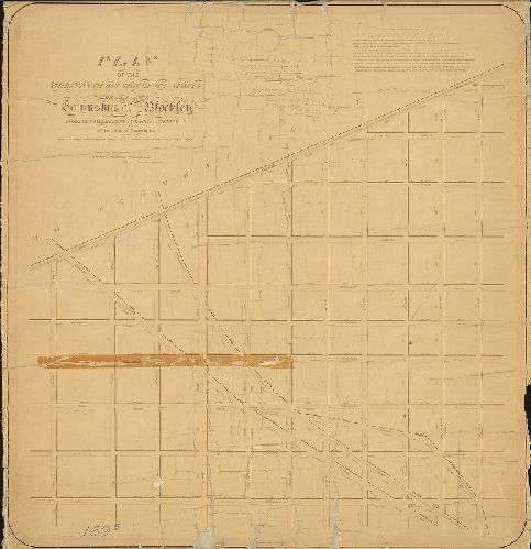 Plan, Plan of the Thirteenth Section of the survey of the late Township of Blockley made in pursuance to two Acts of Assembly of the State of Pennsylvania approved respectively on the 3rd day of April A.D. 1851 and on the 13th day of May A.D. 1856. [Survey returned Dec. 7, 1859; approved May 7, 1860; confirmed by Court July 20, 1861]